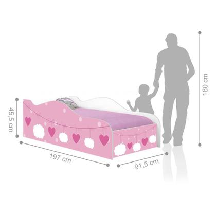 Imagem de Cama Like Rosa Menina Solteiro Com Colchão