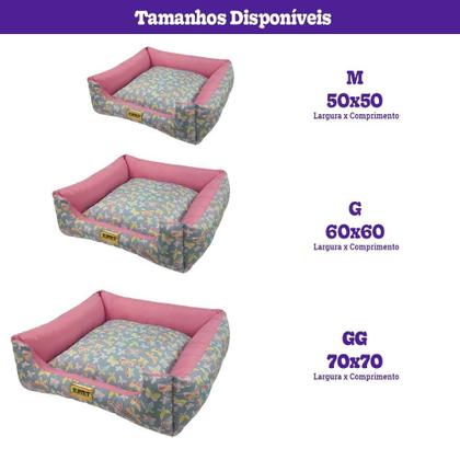 Imagem de Cama Luppet Quadrada Begonia Borboleta - Tam. M
