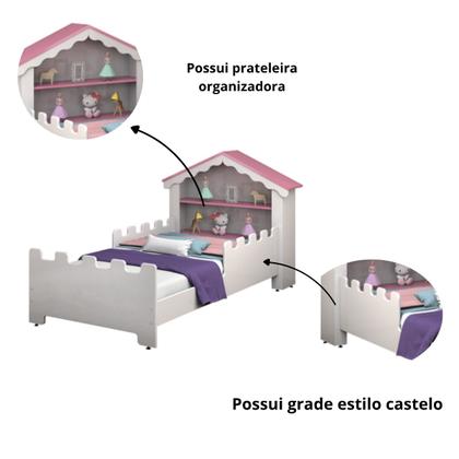 Imagem de Cama Magia Infantil Menina acompanha Colchão