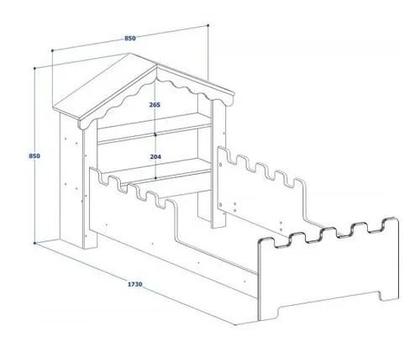 Imagem de Cama Menina Infantil Princesa Castelo Magia Com Colchão