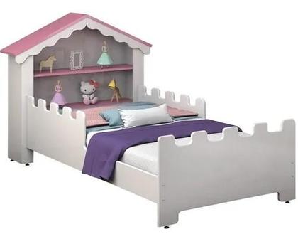 Imagem de Cama Menina Infantil Princesa Castelo Magia Com Colchão
