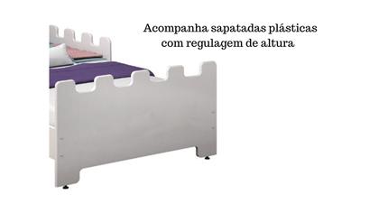 Imagem de Cama Menina Infantil Princesa Castelo Magia Com Colchão