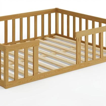 Imagem de Cama Montessoriana Casal Madeira Maciça Reforçada