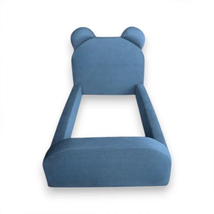 Imagem de Cama Montessoriana Infantil Soft Menino Segura e Confortável para Quarto de Criança - Azul
