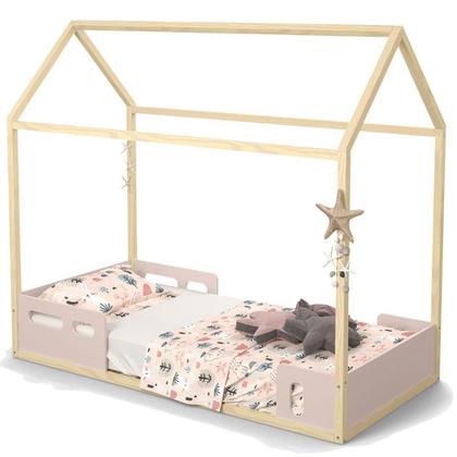 Imagem de Cama Montessoriana Liv Rose Natural com Colchão  Matic