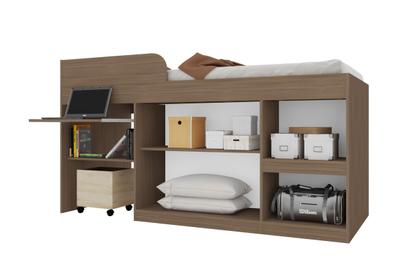 Imagem de Cama Multifuncional Com Escrivaninha 90 Juvenille Montana Art In Móveis