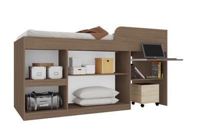Imagem de Cama Multifuncional Com Escrivaninha 90 Juvenille Montana Art In Móveis