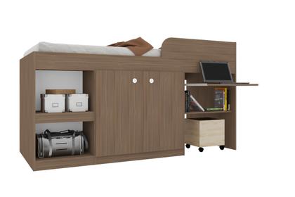 Imagem de Cama Multifuncional Com Escrivaninha 90 Juvenille Montana Art In Móveis