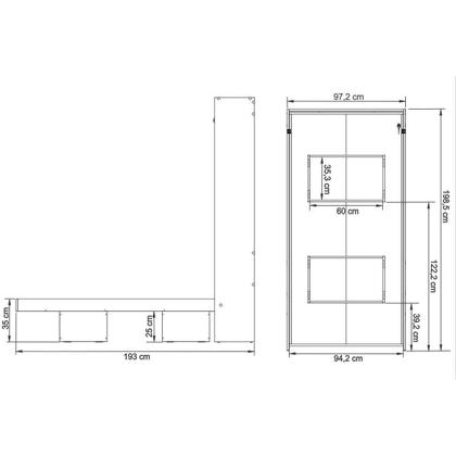 Imagem de Cama Multifuncional Juvenil CM8015 Articulada Branco - Tecno Mobili