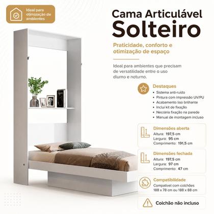 Imagem de Cama Multiuso Articulável Solteiro P/ Colchao 188x88 - LV