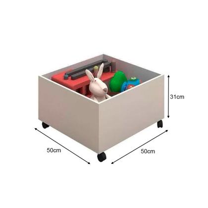 Imagem de Cama Naty Design Infantil com Nichos Solteiro  - Branco/amêndoa Incluso Lousa Mágica