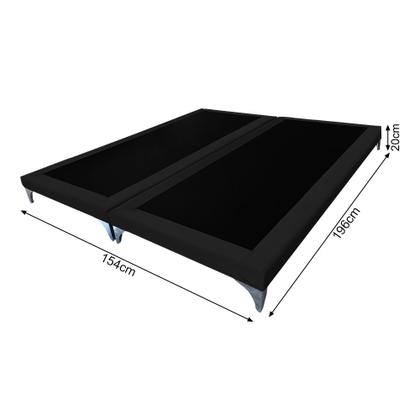 Imagem de Cama Oriental Premium Casal Veludo Preto