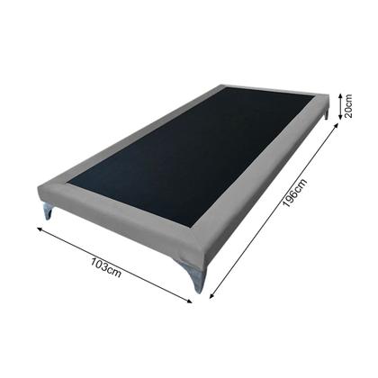 Imagem de Cama Oriental Premium Solteiro Veludo Cinza