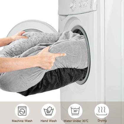 Imagem de Cama para animais de estimação JOEJOY Cama pequena para cães e gatos com cobertor com capuz 58 cm