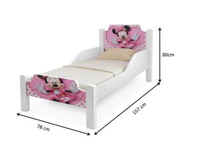 Imagem de Cama para menina da Minnie com proteção lateral