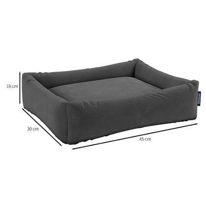 Imagem de Cama para Pet Golden (18x45x30) Camurça Cinza