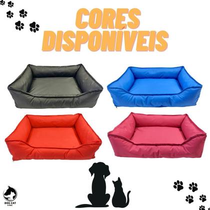 Imagem de Cama Para Pet Retangular Impermeável M Lavável Com Zíper