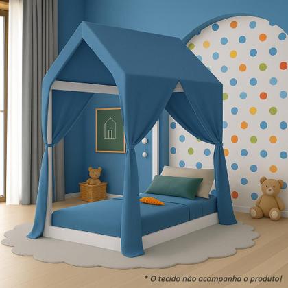 Imagem de Cama para quarto de bebê Montessoriana Castelo Encantado Multimóveis 150x70