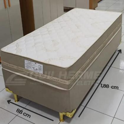 Imagem de Cama Para Solteiro Conjunto box 188x88 Base + Colchão separados de Molas ensacadas - Sleep Colchão