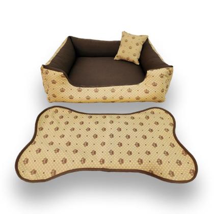 Imagem de cama pet cachoro ou gato caminha para cama cachorro médio tapete para comedouros