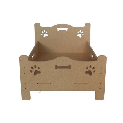Imagem de Cama Pet Chic Cão / Gato em MDF Com Almofada Suede Mascavo