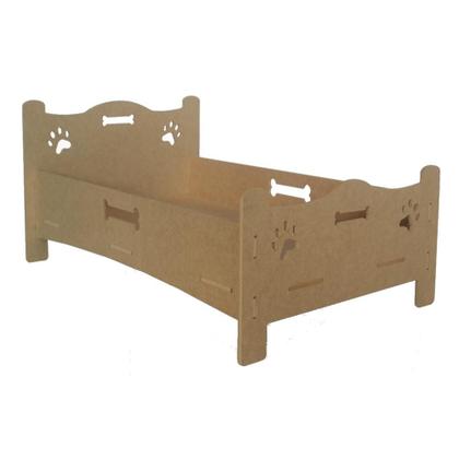 Imagem de Cama Pet Chic Cão / Gato em MDF Com Almofada Suede Mascavo