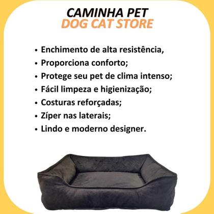 Imagem de Cama Pet Luxo Macia Para Cachorro E Gato Suede M