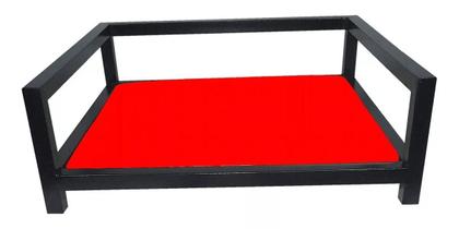 Imagem de Cama Pet Para Cães e Gatos Caminha Grande 69x54 Suspensa Reforçada Luxo Almofada Impermeável