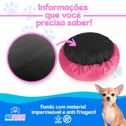 Imagem de Cama Pet Redonda De Pelúcia Para Cachorros e Gatos P