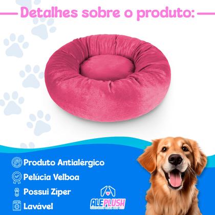 Imagem de Cama Pet Redonda De Pelúcia Para Cachorros e Gatos P
