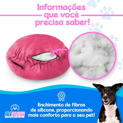 Imagem de Cama Pet Redonda De Pelúcia Para Cachorros e Gatos P
