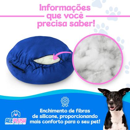 Imagem de Cama Pet Redonda De Pelúcia Para Cachorros e Gatos P