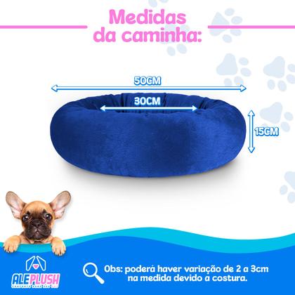 Imagem de Cama Pet Redonda De Pelúcia Para Cachorros e Gatos P