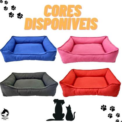 Imagem de Cama Pet Retangular M Tactel Com Zíper Escova Rasqueadeira