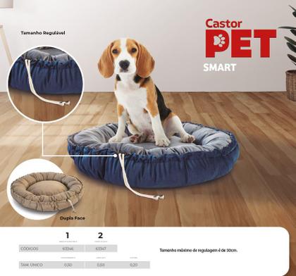 Imagem de Cama Pet Smart Cinza/Azul 50x50x20cm