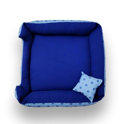 Imagem de Cama Pet Tamanho G com Edredom - Lavável, com Zíper e Fundo Impermeável.