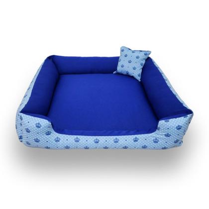 Imagem de Cama Pet Tamanho G com Edredom - Lavável, com Zíper e Fundo Impermeável.