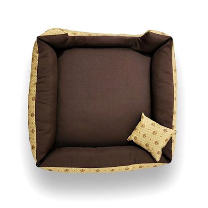 Imagem de Cama Pet Tamanho G com Edredom - Lavável, com Zíper e Fundo Impermeável.