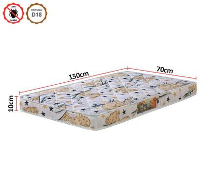 Imagem de Cama Quarto Carro Infantil Baú C/ Colchao Grade de Proteção