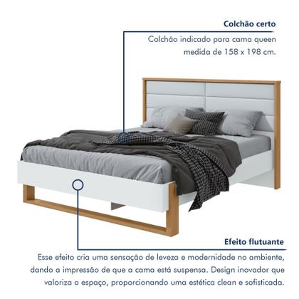 Imagem de Cama Queen 160cm com LED Freetown