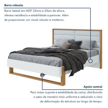 Imagem de Cama Queen 160cm com LED Freetown