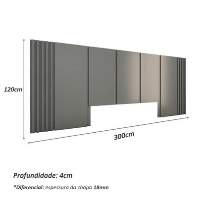 Imagem de Cama Queen e Cabeceira c/ 2 Mesas e 2 Gavetas MDF Sob Medida