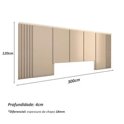 Imagem de Cama Queen e Cabeceira c/ 2 Mesas e 2 Gavetas MDF Sob Medida