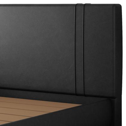 Imagem de Cama Queen Flutuante Com Cabeceira 160cm Astra W01 Facto Preto Lyam Decor