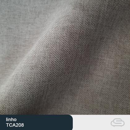 Imagem de Cama Queen Japonesa Pés Alumínio Haru Linho Cinza - Sallar Home