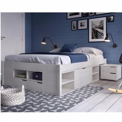 Imagem de Cama Queen Multifuncional Charme Branco 