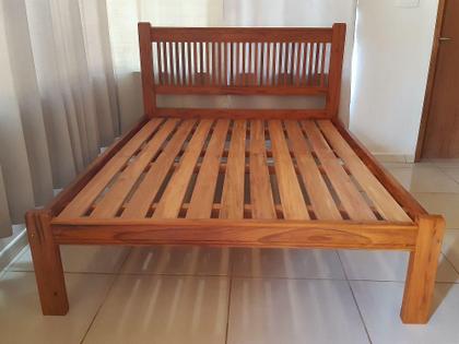 Imagem de Cama Queen Size Madeira Maciça De Demolição Peroba Rosa