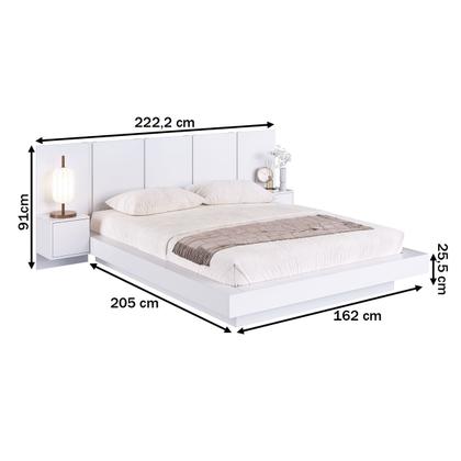 Imagem de Cama Queen Zurique 2 Portas Branco - Art In Móveis