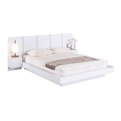 Imagem de Cama Queen Zurique 2 Portas Branco - Art In Móveis