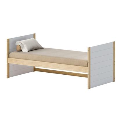 Imagem de Cama Reversível Solteiro New Garden Casatema Natural/Branco